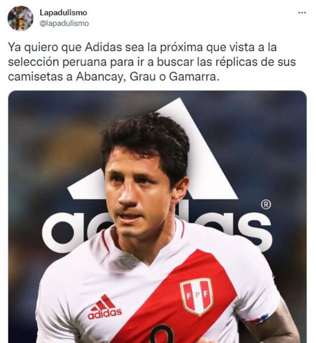 Los mejores memes tras el anuncio de Adidas como marca oficial de la selección peruana. Foto: captura de Twitter