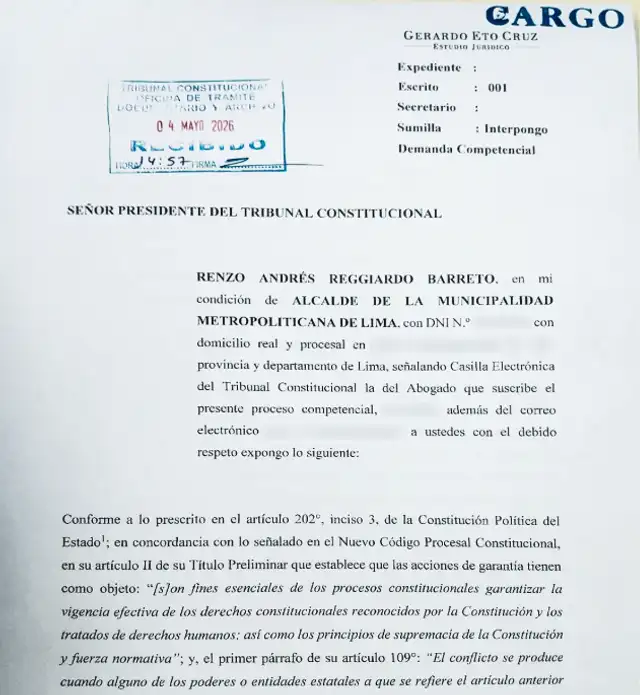 Recurso ante el Tribunal Constitucional
