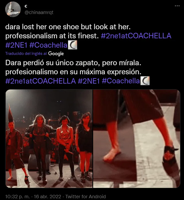 2NE1 Dara Coachella 2022