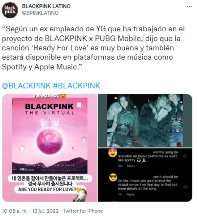 BLACKPINK: "Ready for love" sería la canción especial