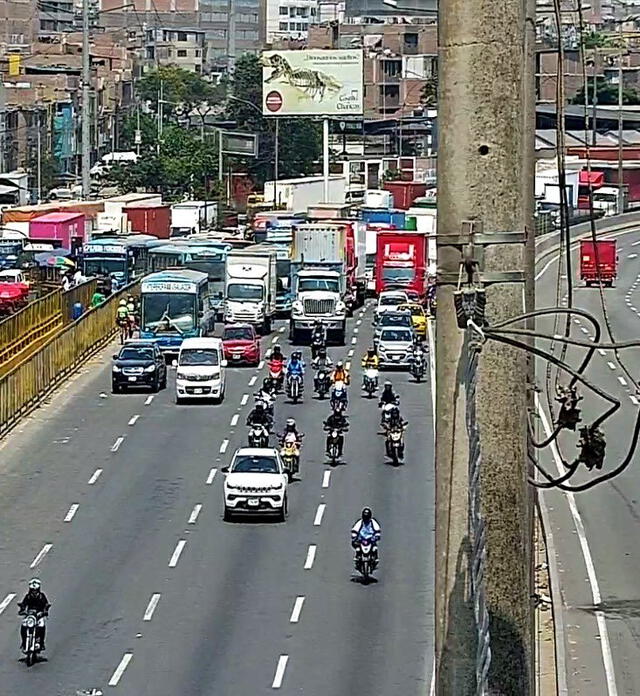 Así luce la Vía de Evitamiento ahora tras su reapertura. Foto: Lima Expresa   