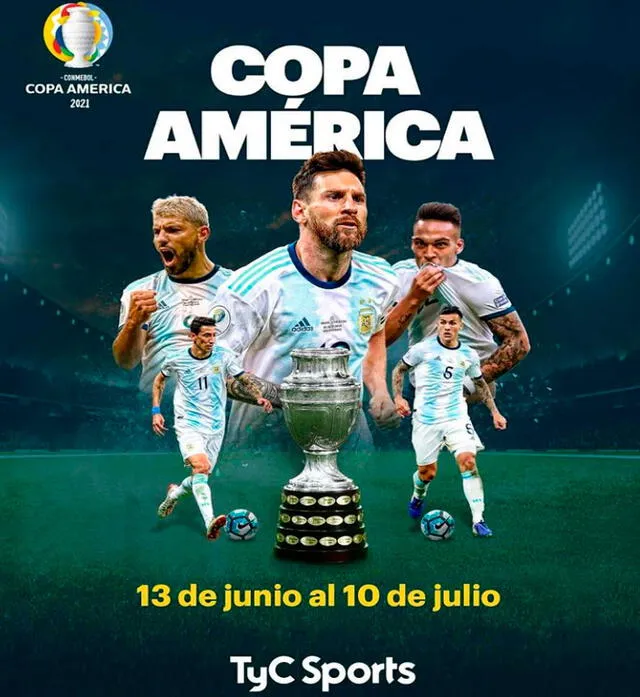 TyC Sports televisará los partidos de la selección argentina y otros en la Copa América 2021. Foto: TyC Sports/Instagram
