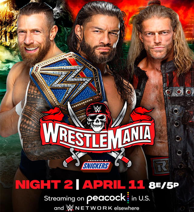Edge, Roman Reigns y Daniel Bryan se medirán por el Campeonato Universal de WWE. Foto: WWE/Facebook