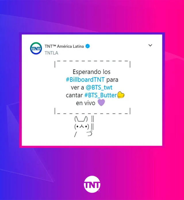 TNT transmitirá los premios Billboard 2021 en América Latina. Foto: TNTLA/Facebook