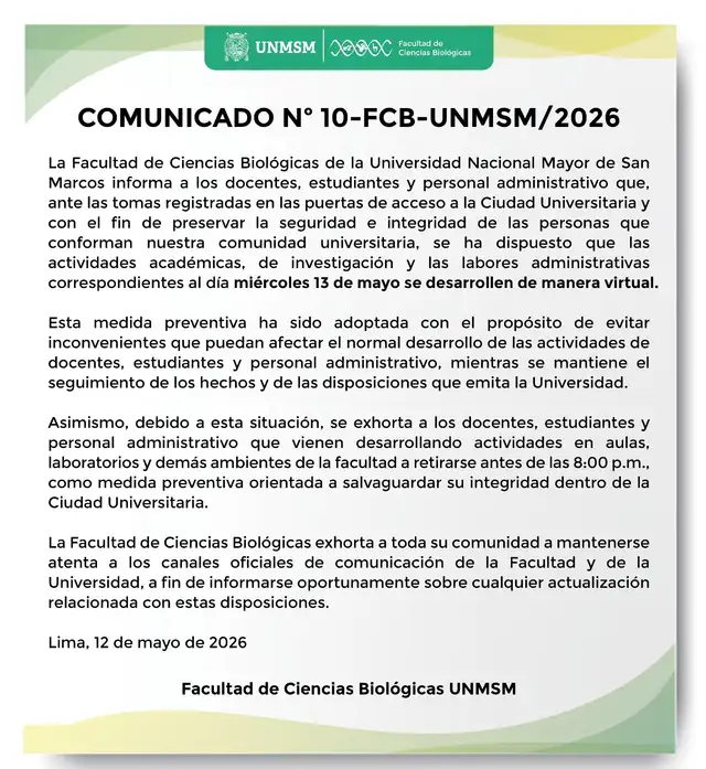 toma san marcos, clases virtuales, UNMSM