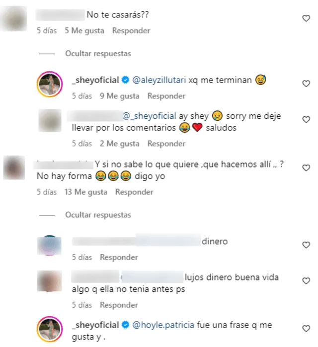 Sheyla Rojas responde antes rumores de ruptura. Foto: composición LR/Instagram/Sheyla Rojas   