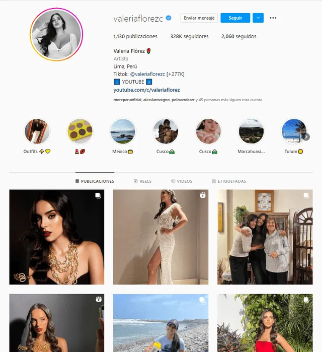 Valeria Flórez publica constantemente en su cuenta de Instagram.
