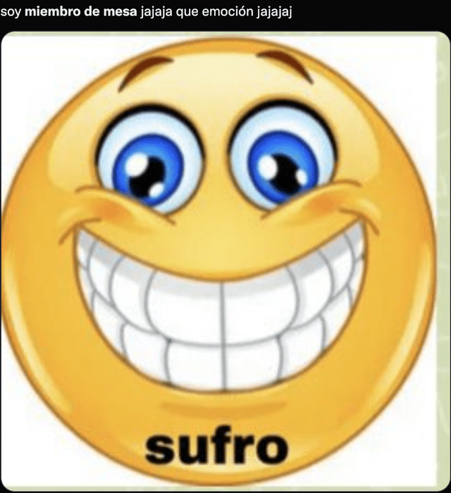 Memes por ser miembro de mesa. Foto: captura de pantalla.