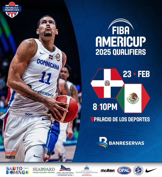 República Dominicana vs México baloncesto EN VIVO