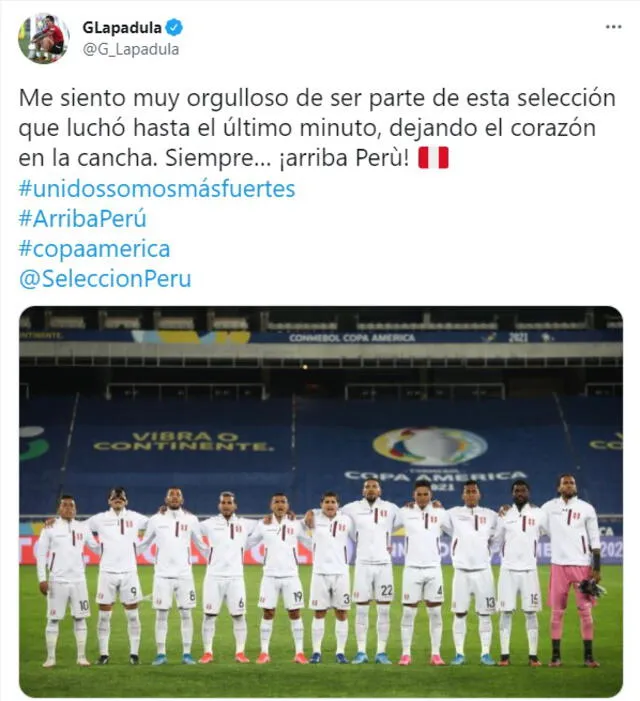 Ante Brasil, Lapadula cumplió diez partidos con Perú. Foto: captura de pantalla
