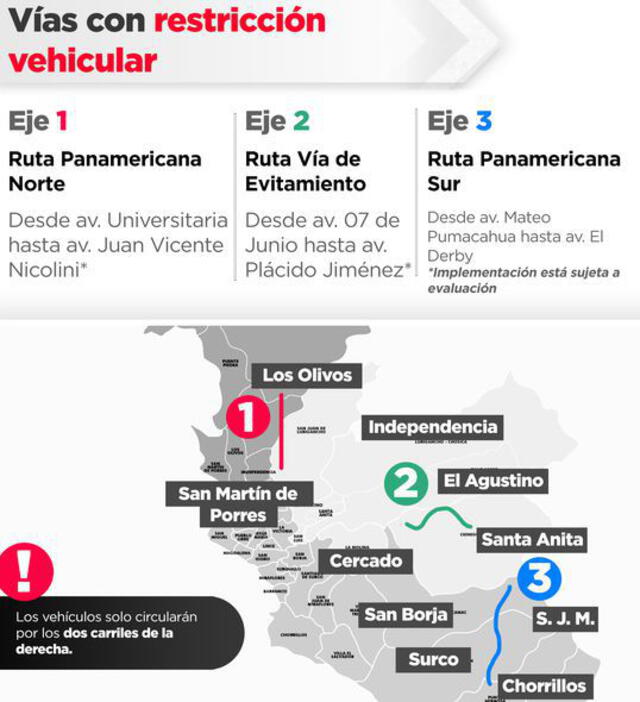 Plan ‘Pico y placa’ en Lima: Restricción vehicular hoy, jueves 14 de noviembre de 2019