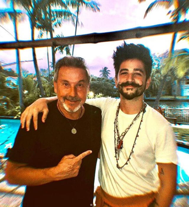 Ricardo Montaner y Camilo Echéverry. Foto: Instagram