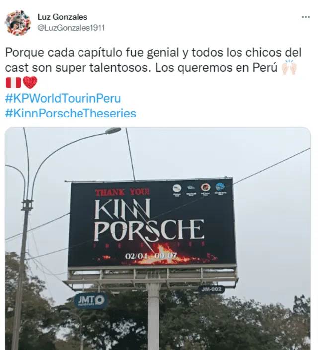 KinnPorsche en Perú World tour