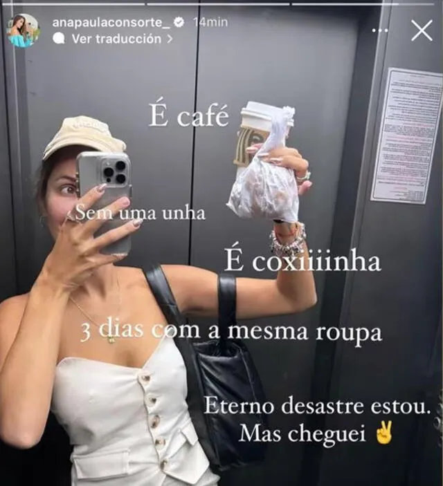 Ana Paula consorte comparte detalles de su regreso a Brasil. foto: Instagram/Ana Paula Consorte   