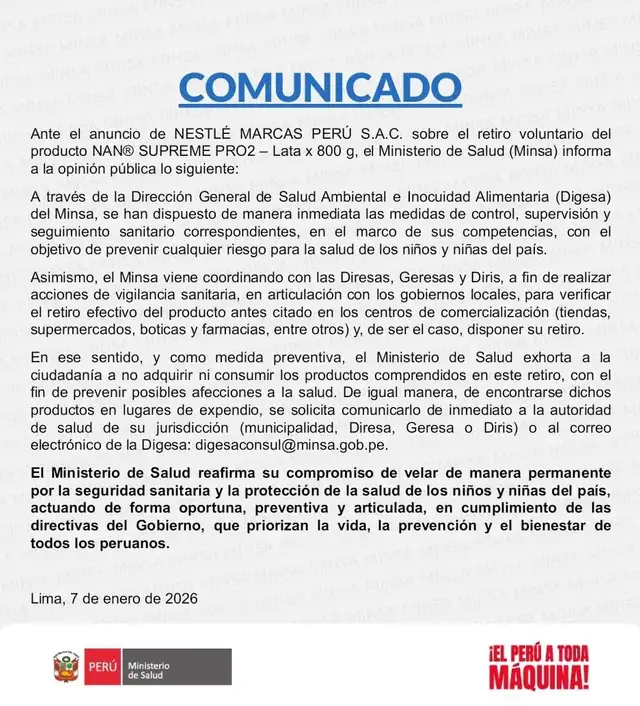  Minsa realiza acciones de vigilancia sanitaria<br>   