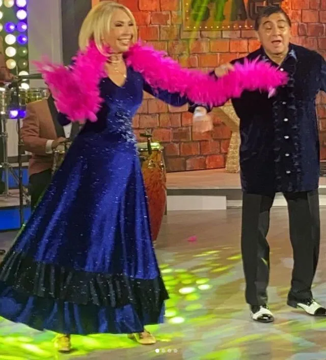 Laura Bozzo y Carlos Bonavides en 'Las estrellas bailan'
