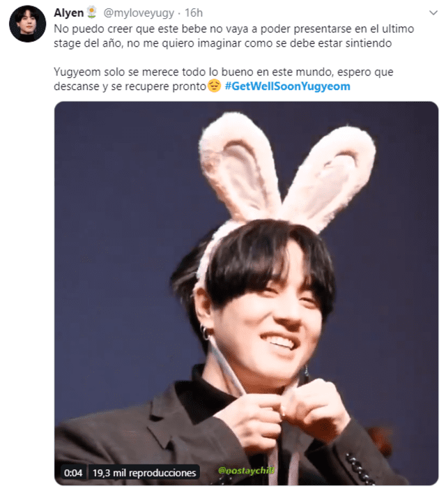 AhGaSe ha mostrado su apoyo a Yugyeom de GOT7 a través de Twitter.