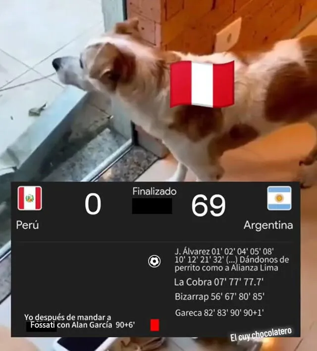 Nooo. Los terribles pronósticos contra Perú. Foto: TikTok    