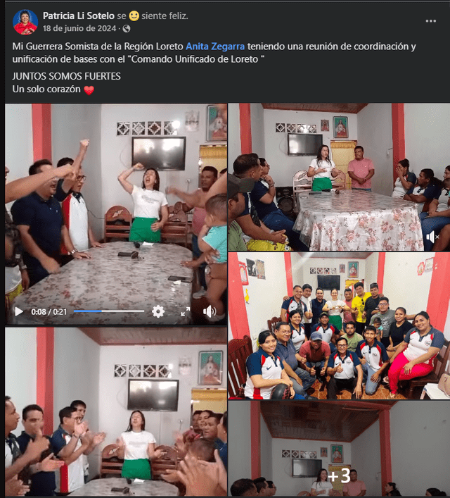 Congresista Ana Zegarra haciendo propaganda a Somos Perú antes de ser congresista. Foto: Facebook Congresista Ana Zegarra haciendo propaganda a Somos Perú antes de ser congresista. Foto: Facebook