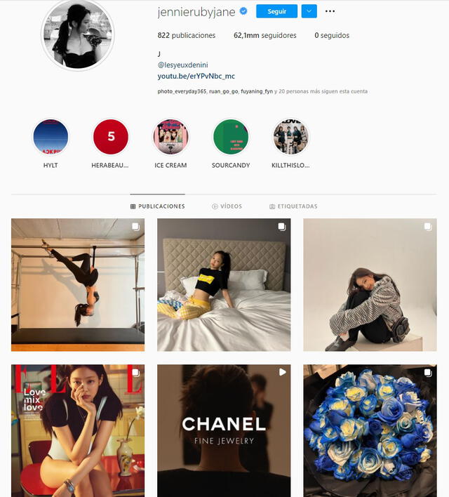 Jennie, BLACKPINK, Instagram, pilates