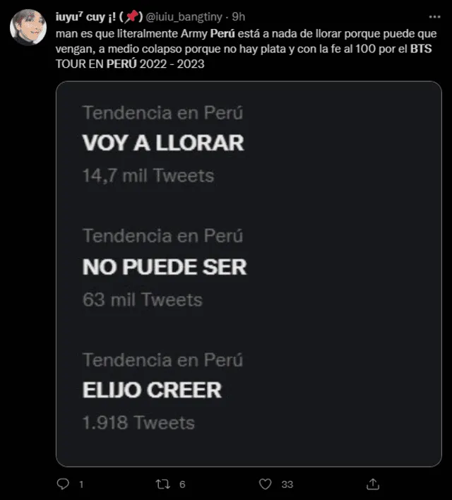 BTS, concierto Perú 2022, memes