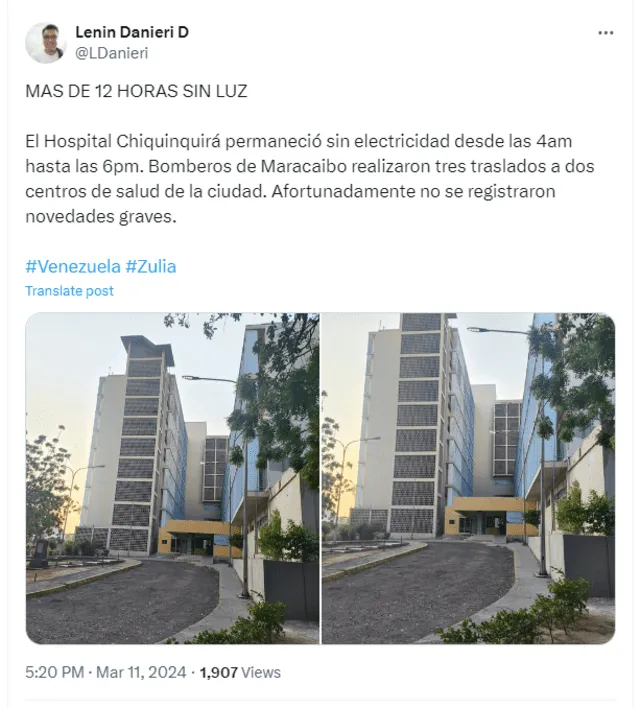 Usuarios reclaman el bajón de luz en Venezuela. Foto: X   