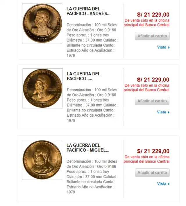 Estas son las monedas más caras del BCRP. Estas son las monedas más caras del BCRP.