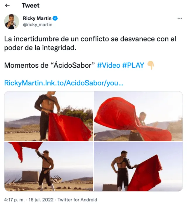 El singular mensaje de Ricky Martin previo a audiencia
