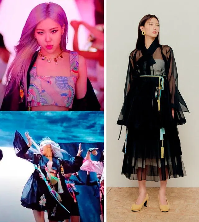 BLACKPINK utilizó versiones modernas del  tradicional hanbok coreano. Crédito: Instagram Dahna