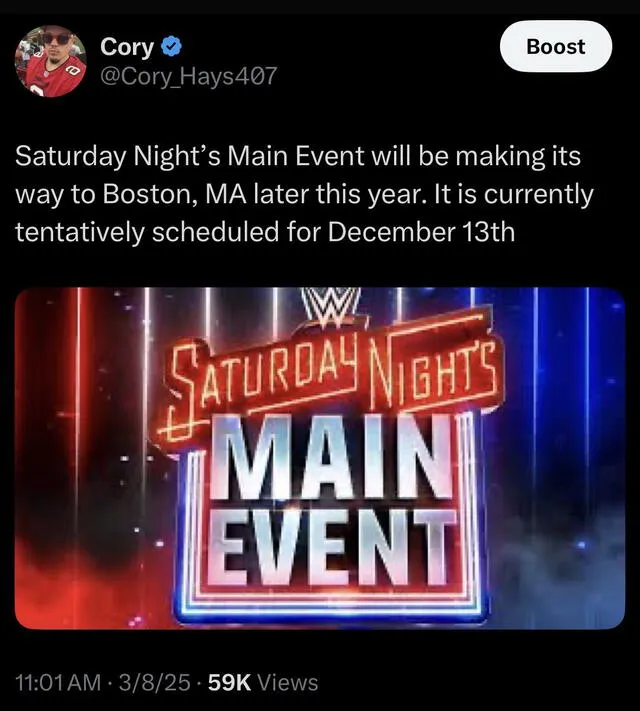 John Cena's final WWE match will take place on December 13, 2025, at the TD Garden in Boston, Massachusetts, marking the end of an era for one of wrestling's most iconic superstars. Photo: X John Cena's final WWE match will take place on December 13, 2025, at the TD Garden in Boston, Massachusetts, marking the end of an era for one of wrestling's most iconic superstars. Photo: X