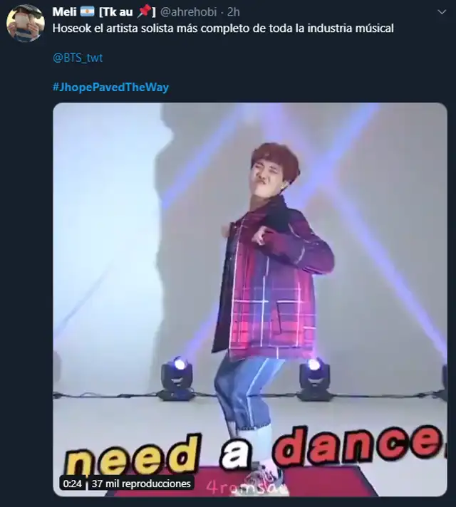 ARMY celebra el triunfo de J-Hope de BTS.