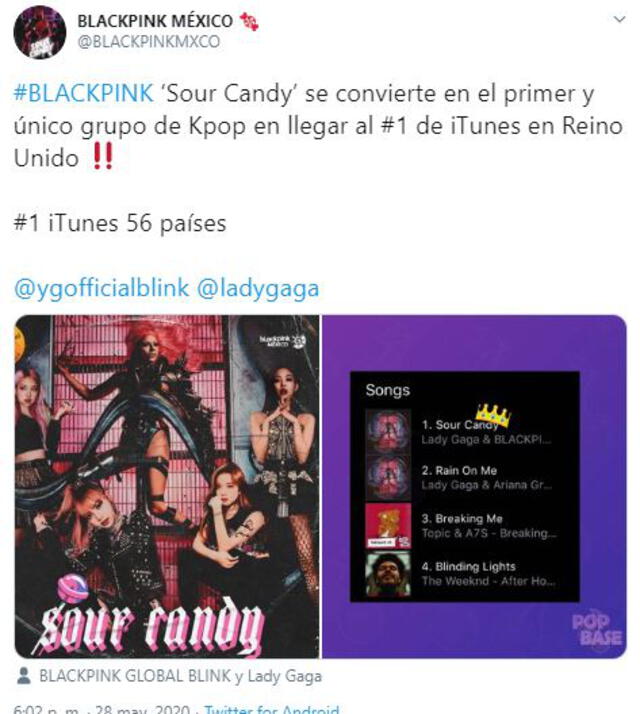 Lady Gaga y BLACKPINK: Sour Candy
