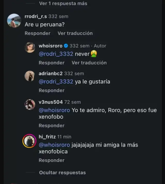 Comentario de Roro Comentario de Roro