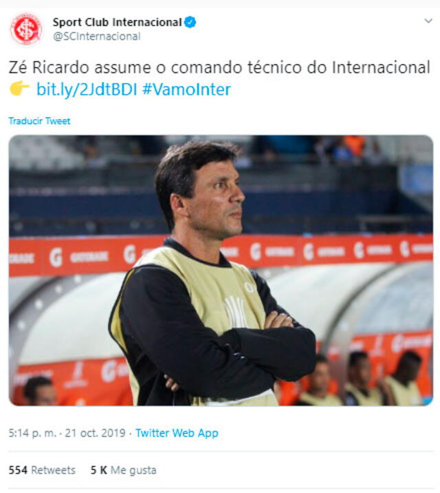 Ze Ricardo será el nuevo técnico de Paolo Guerrero.