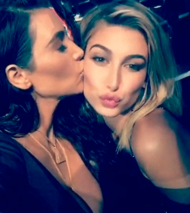 Kim Kardashian y Hailey Baldwin son amigos. La joven modelo es íntima de Kendall Jenner.