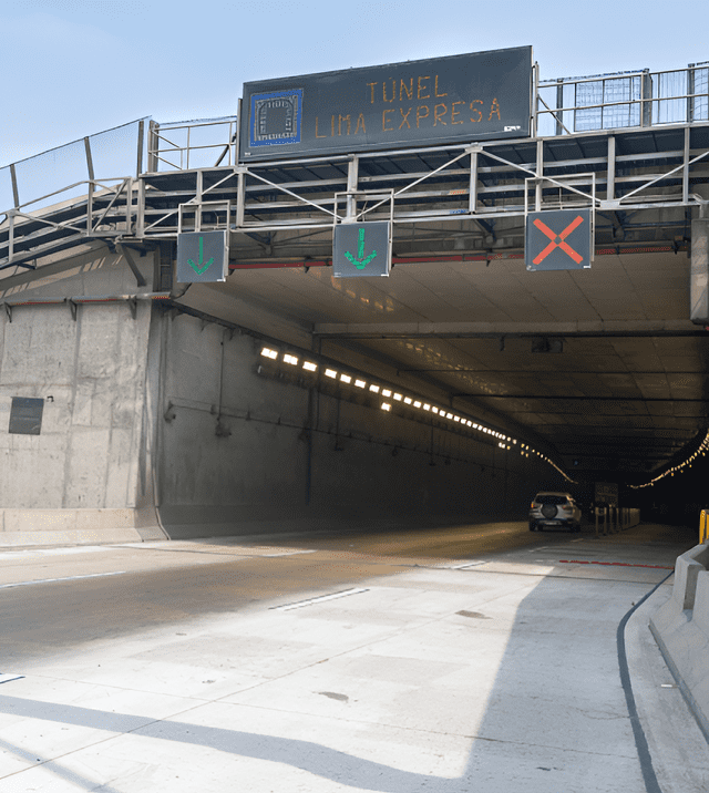 Así luce túnel subterráneo de Vía de Evitamiento. Foto: Lima Expresa   