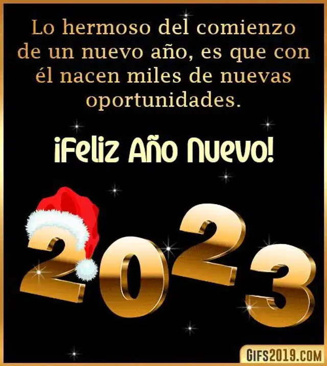 Descarga y envía esta tarjeta de Año Nuevo a tus contactos.