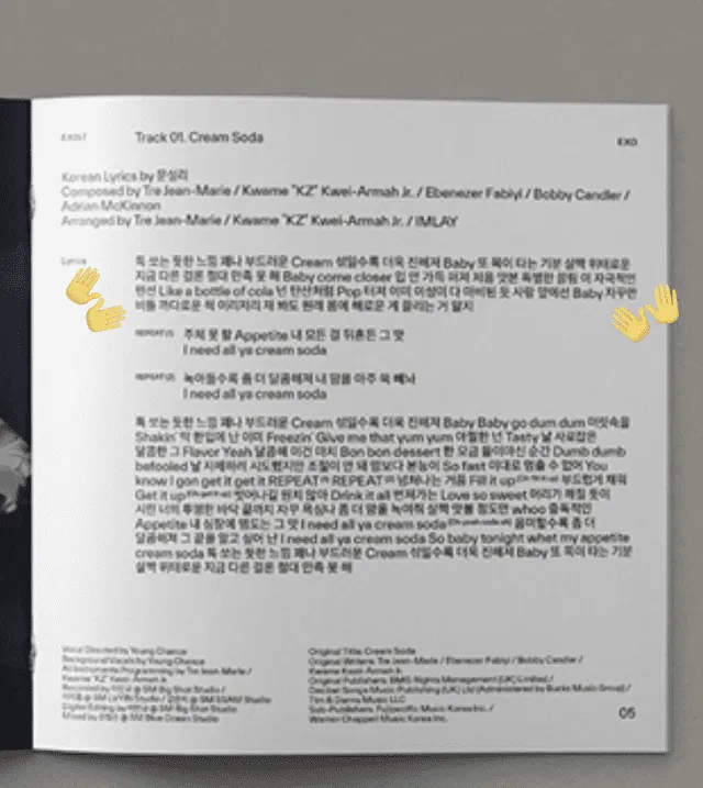  Letra filtrada de "Cream soda", la canción principal del nuevo comeback de EXO. Foto: Twitter   