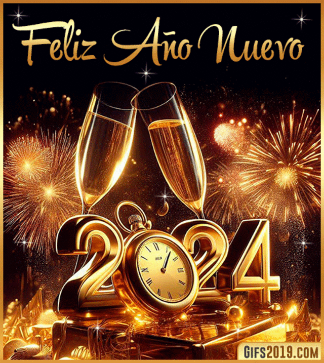 70 SALUDOS de Feliz Año Nuevo 2024 dedica postales y GIFS a tu