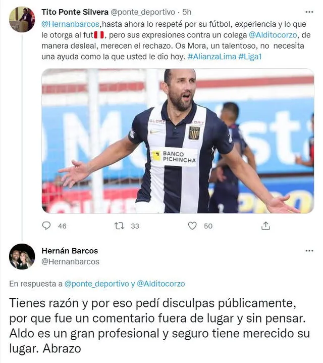 La respuesta del 'Pirata' tras ser increpado por sus declaraciones. Foto: Twitter