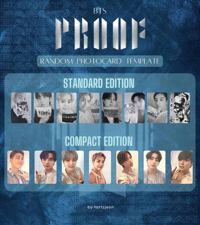 Todas las photocards de "Proof" de BTS.