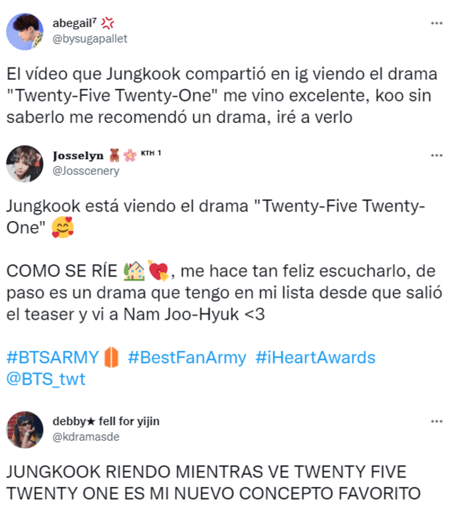 BTS Jungkook ARMY Twenty five twenty one