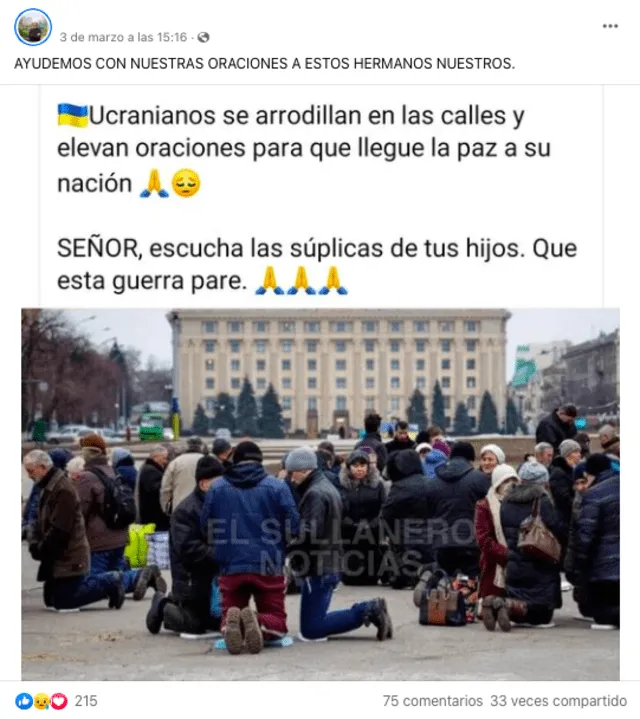 Imagen compartida por diversos usuarios de la red social Facebook. Fuente: Captura LR, Facebook.