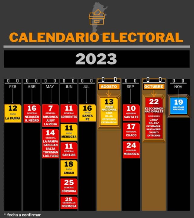 Las elecciones nacionales serán el 22 de octubre. Foto: Infobae   