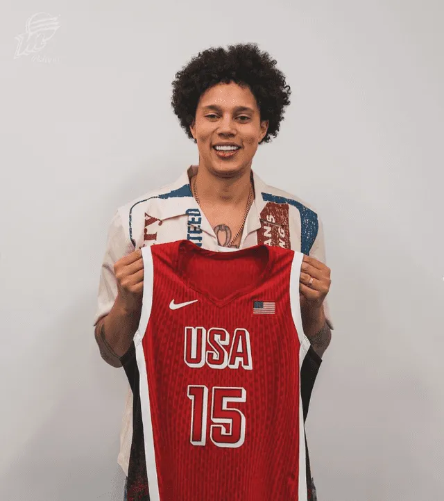 Brittney Griner participa en París 2024 con el equipo de baloncesto de Estados Unidos. Foto: BG/Instagram   