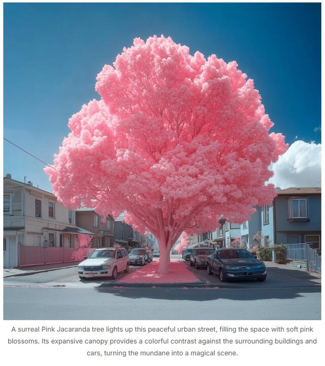 <em> El árbol, de acuerdo a su autor, es de naturaleza surrealista, irreal. Foto: captura de Google</em>   