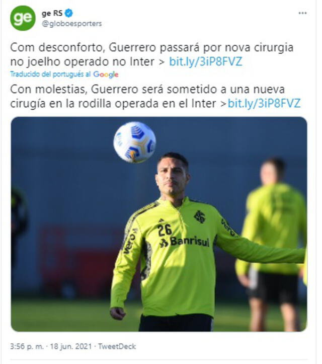 Paolo Guerrero en Inter de Porto Alegre