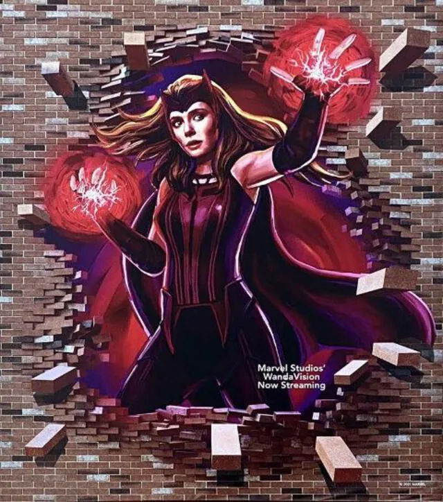 Nuevo arte promocional daría indicios de una nueva aparición de la Bruja Escarlata en el UCM. Foto: Marvel Studios