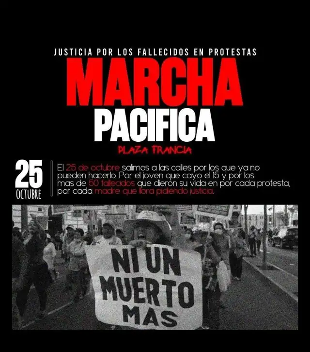  Convocatoria para las manifestaciones este 25 de octubre 
