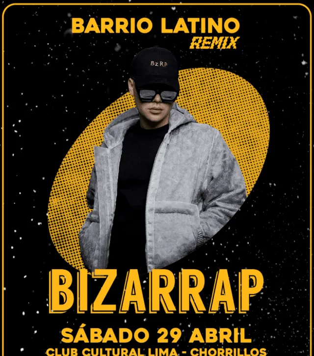 Bizarrap se presentará en Perú. Foto: Barrio Latino/Instagram